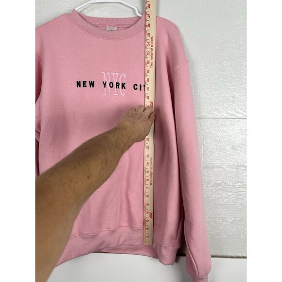 Classic Womens Crewneck NYC Pink size M - Picture 13 of 16
